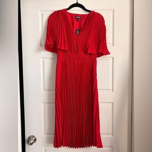 Express Vibrant Red Midi Dress
